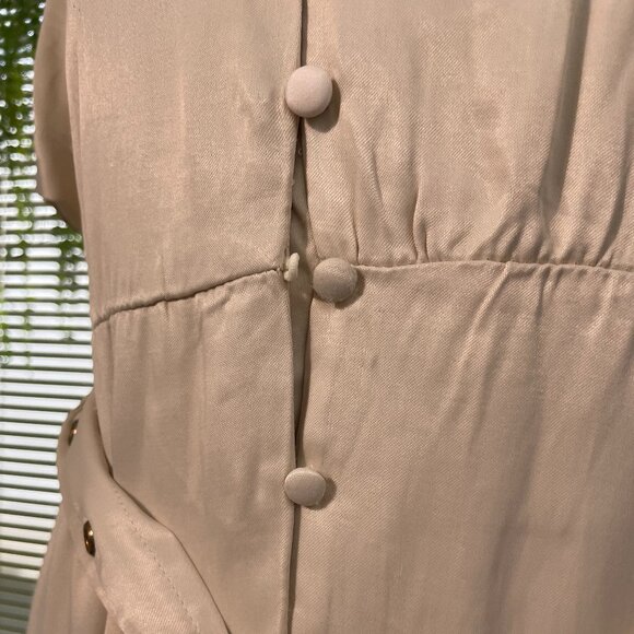 WeWoreWhat | Camp Collar Shirt Dress in Creme Brulee - Picture 6 of 7